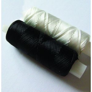 Нить черная для вышивания бисером длина 200 м