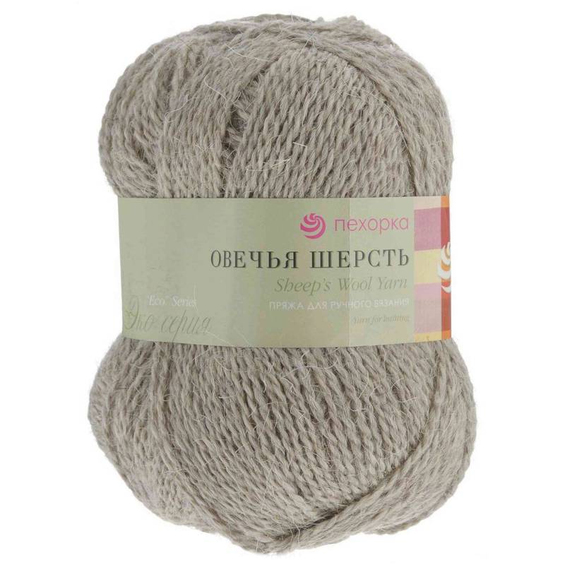 Овечья шерсть. Цвет 530-Св. Натуральный. 10x100 г.