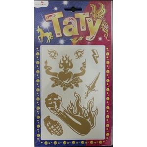 Тату Золотые для мальчиков. Вид 2. BGA-1001В