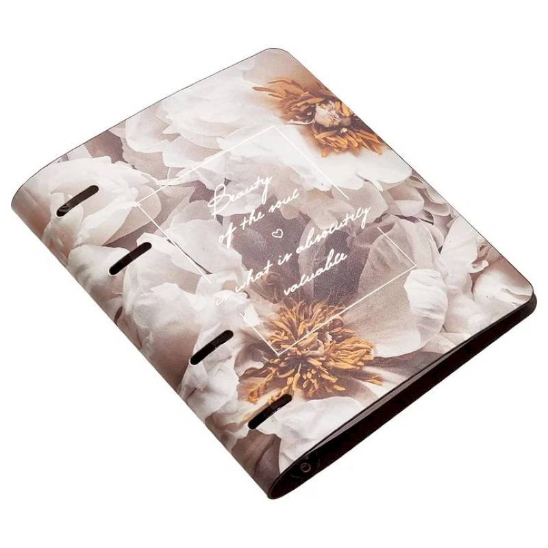 Тетрадь 120 листов, кольцевой механизм, Beauty, цветы, N 4580