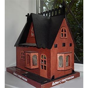 Деревянный пазл 'Дом с портиком'