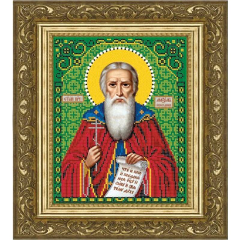 «Светлица» набор для вышивания бисером 8801М «Св. Максим» бисер Чехия 12x16см