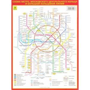 Схема метро. МЦК (на картоне)