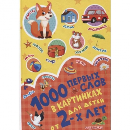 Знакомство с миром, развитие малыша, книга 1000 первых слов в картинках купить по скидке