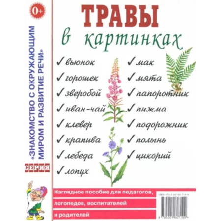 Животный и растительный мир, книга Травы в картинках купить по скидке