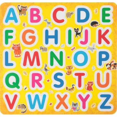 Книги для дошкольников (4-6 лет), книга Английский алфавит на магнитах (Еврослот + методичка) купить по скидке