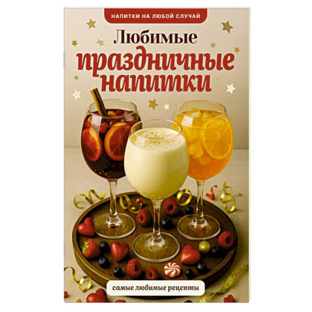 Напитки, книга Любимые праздничные напитки купить по скидке