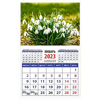 Календарь Подснежники  на 2023 год