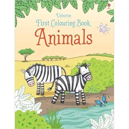 Литература на иностранном языке для детей, книга First Colouring Book Animals купить по скидке