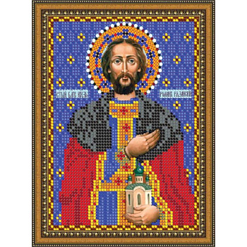 «Светлица» набор для вышивания бисером 8775М «Св. Роман» бисер Чехия 12x16см