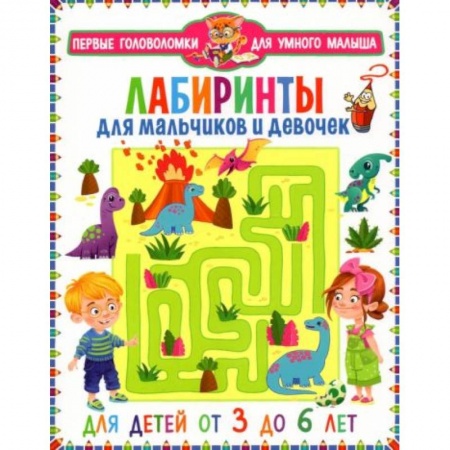 Книги для дошкольников (4-6 лет), книга Лабиринты для мальчиков и девочек. От 3 до 6 лет купить по скидке